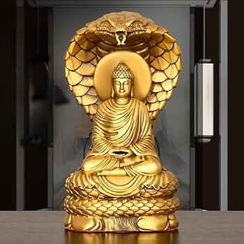 釈迦様 置物 仏教美術 仏堂 蛇護仏陀 銅像 釈迦仏像 釈迦様 置物 仏教美術 仏堂 蛇護仏陀 銅像 釈迦仏像 Amazon｜釈迦牟